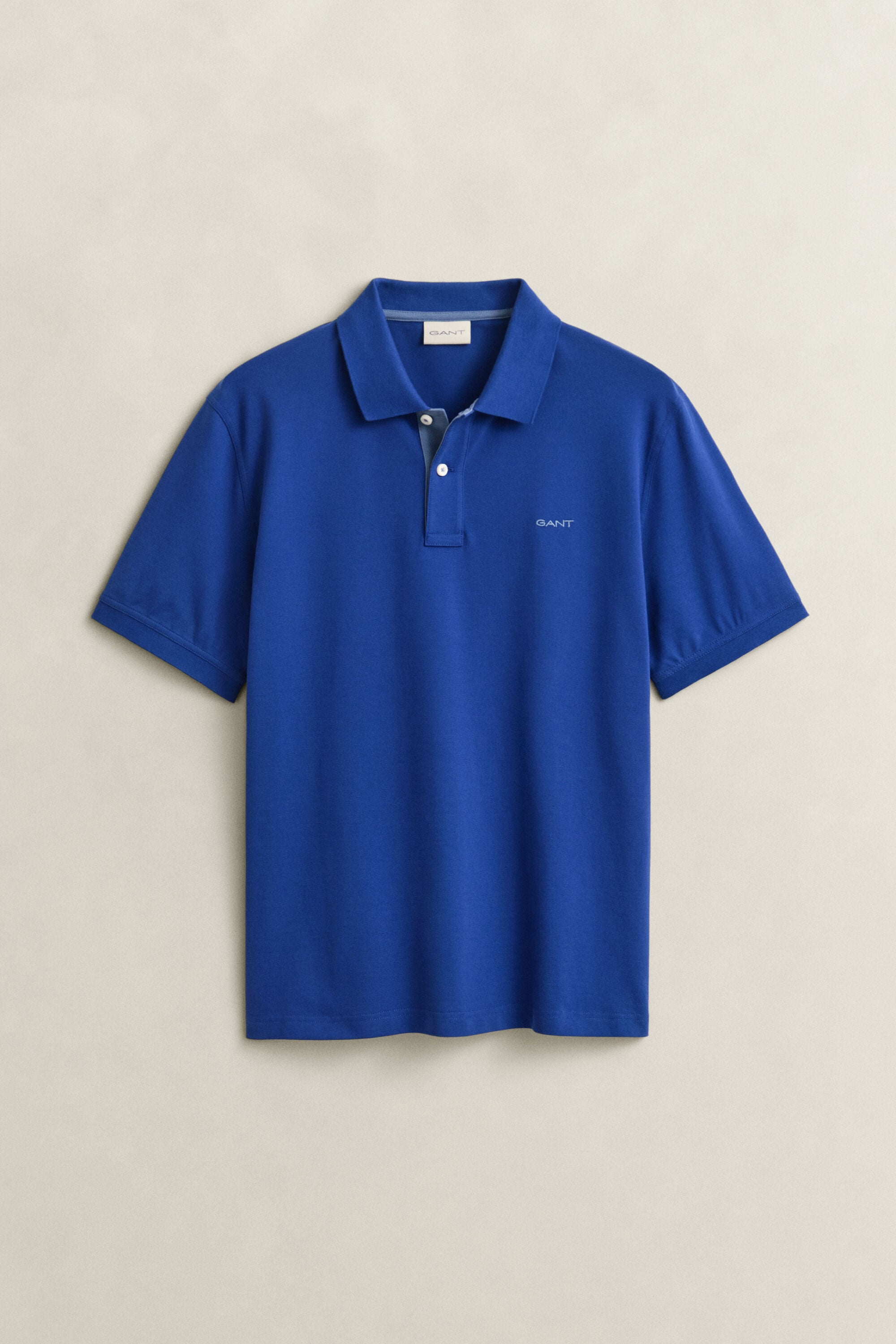Piqué poloshirt met contrasterend detail