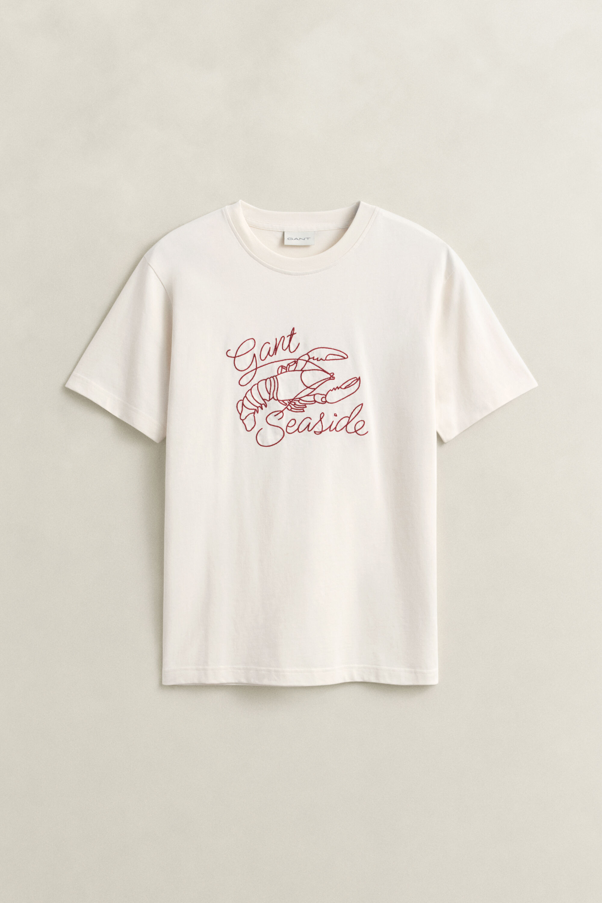 T-shirt met zeezichtprint