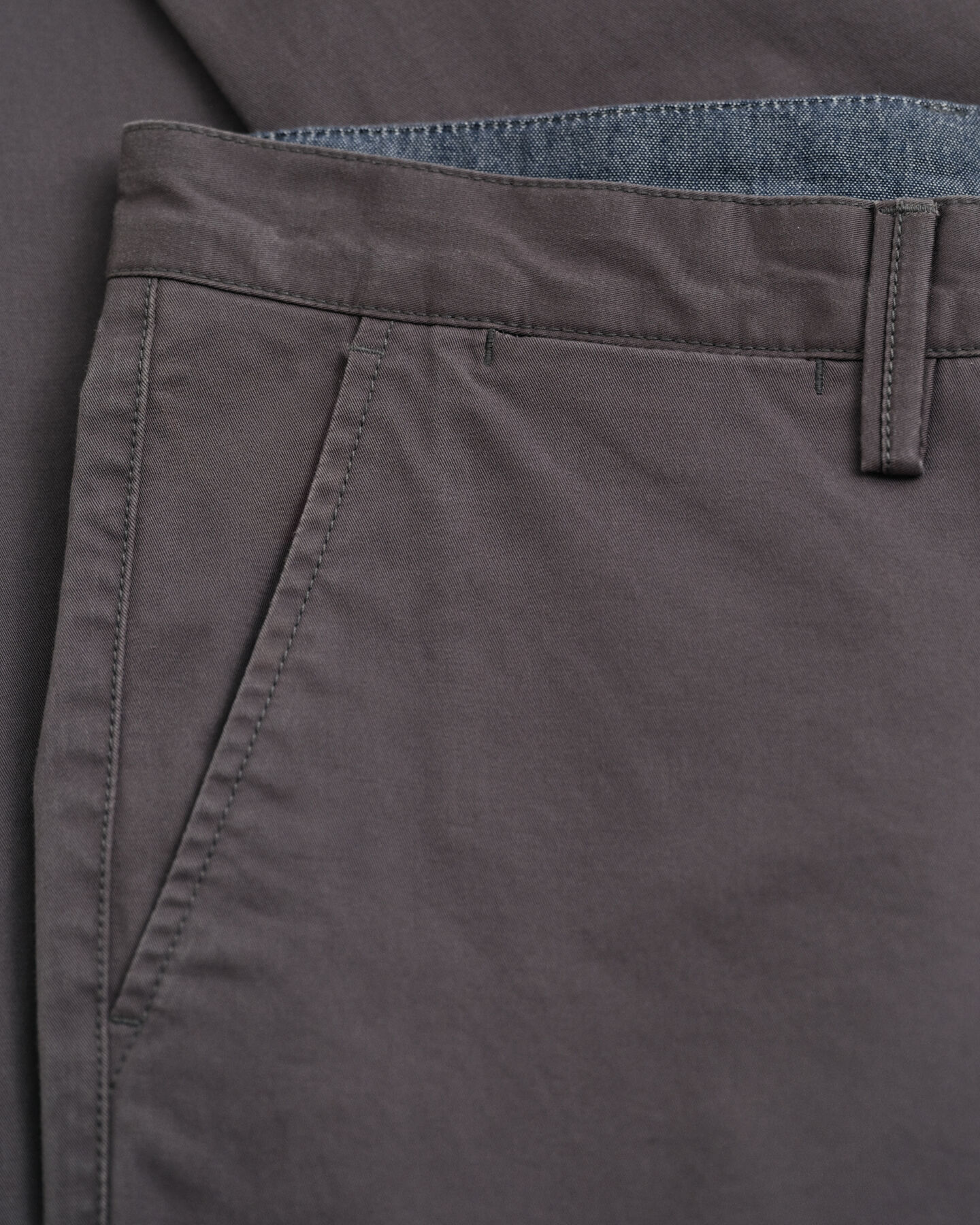 Slim Fit chino van keperstof