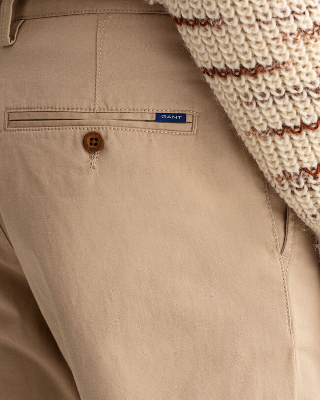 Regular Fit chino van keperstof