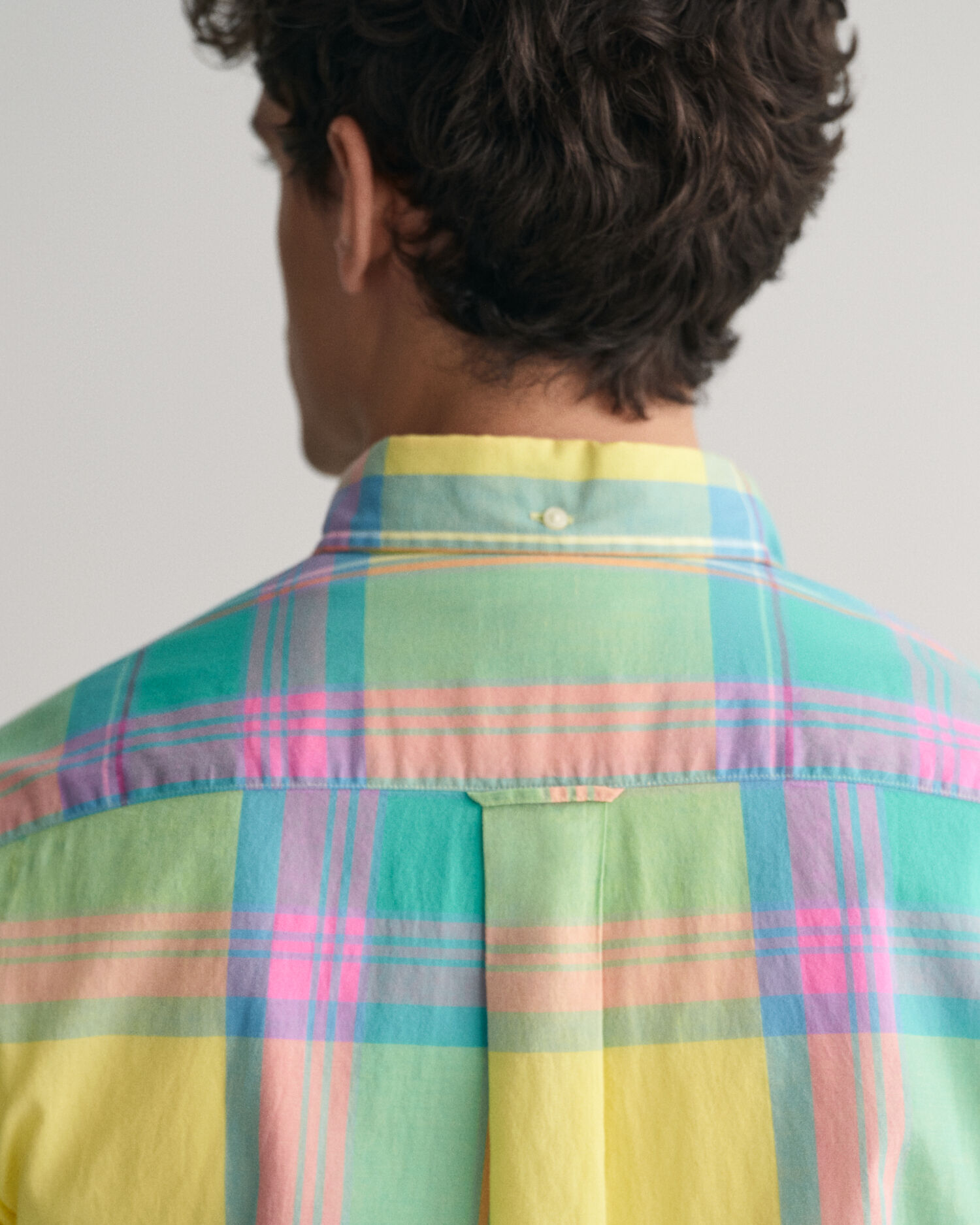 Redmond overhemd grote maat lange mouw uni midden blauw button down