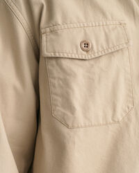 Relaxed Fit Solid overhemd van keperstof