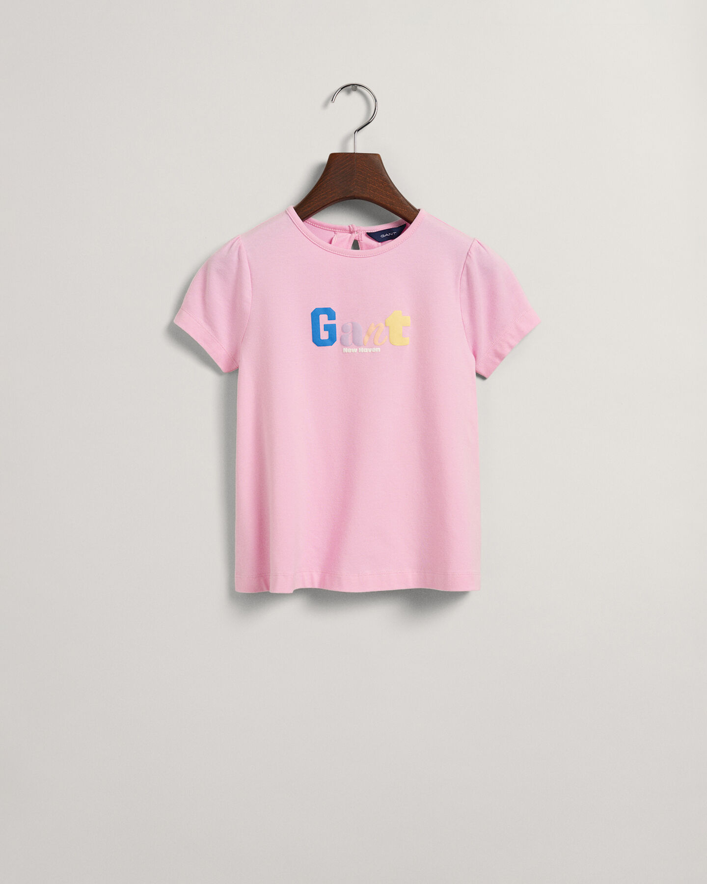 Girls GANT jersey top met korte mouwen en print
