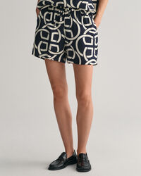 Relaxed Fit Monogram Print Pull-On short