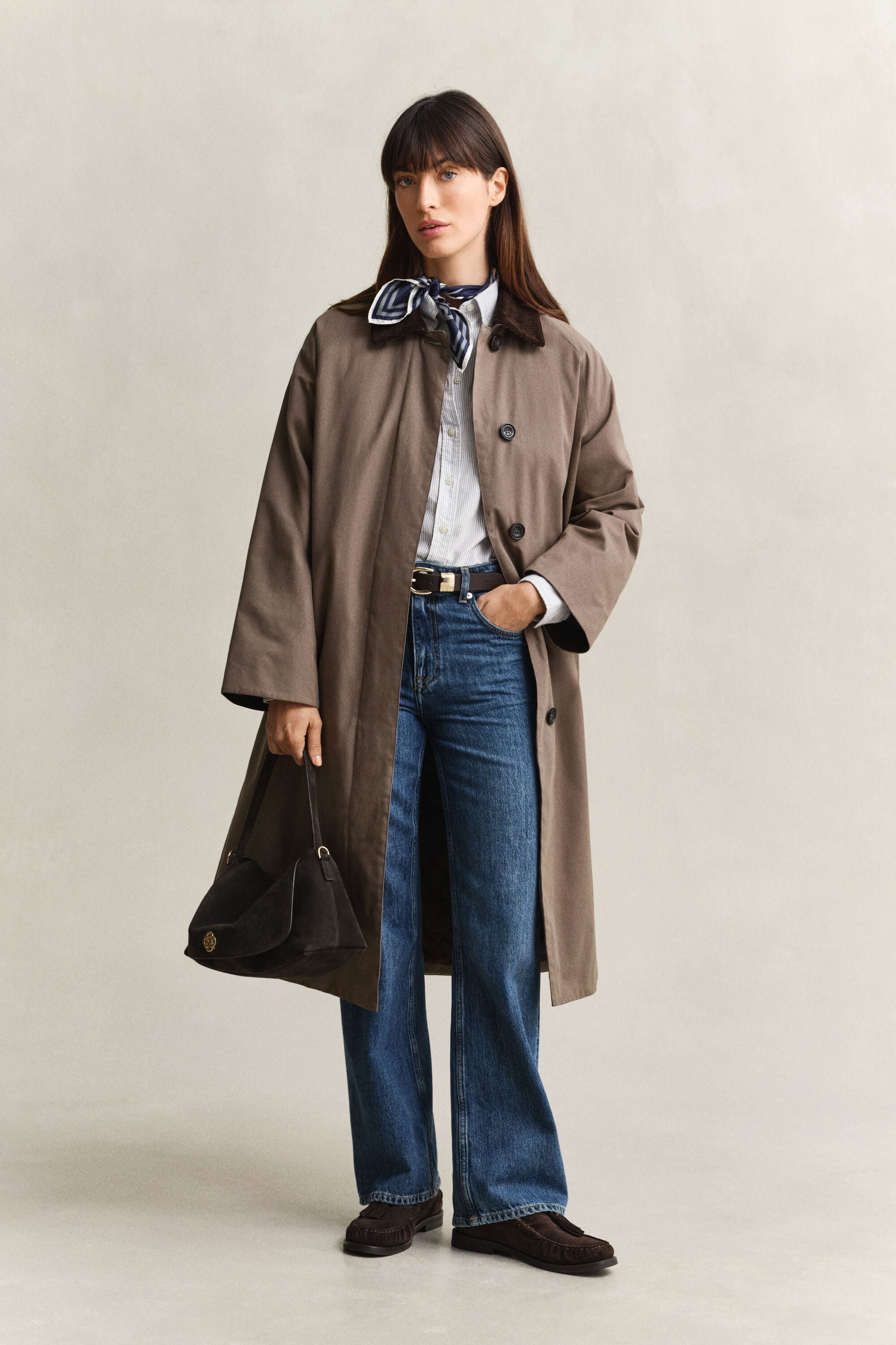Gewatteerde Car Coat jas
