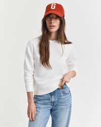 Tonal Shield sweatshirt met ronde hals