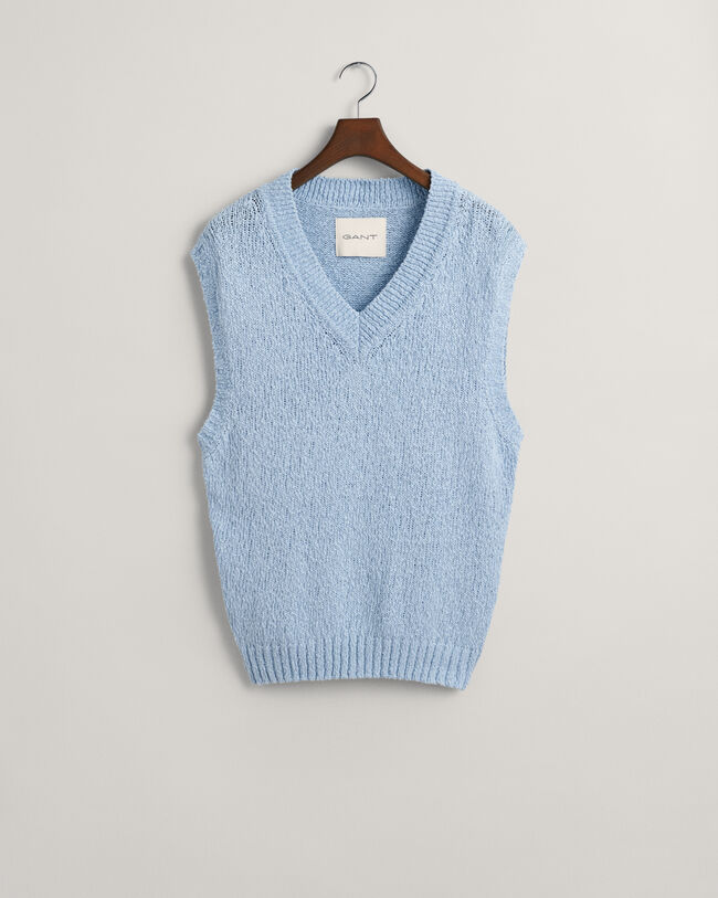 Slub Textured katoenen spencer