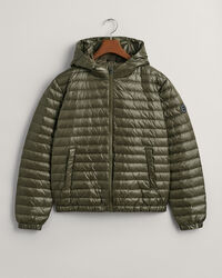 Teens glanzend lichtgewicht donsjack met wattering