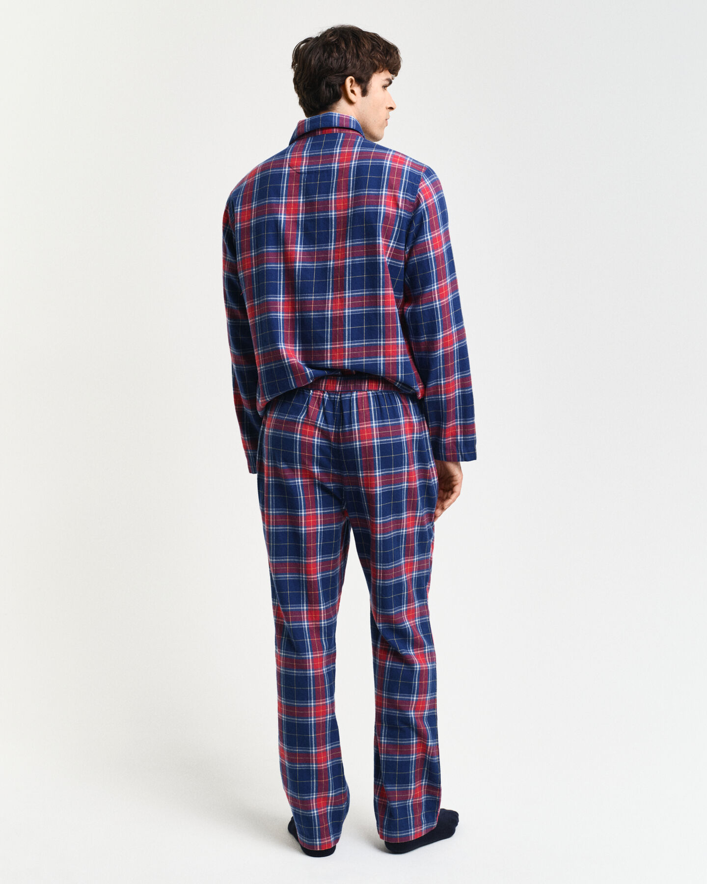 Flanellen pyjamaset shirt & broek in cadeauverpakking