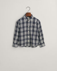 Kids Regular Fit geruit flanellen shirt