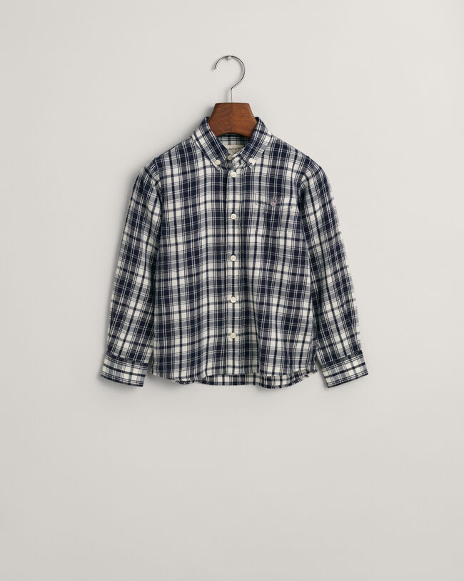Kids Regular Fit geruit flanellen shirt