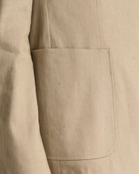 Kostuumblazer van katoen en linnen