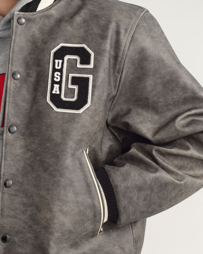 Leren GANT Varsity Jacket