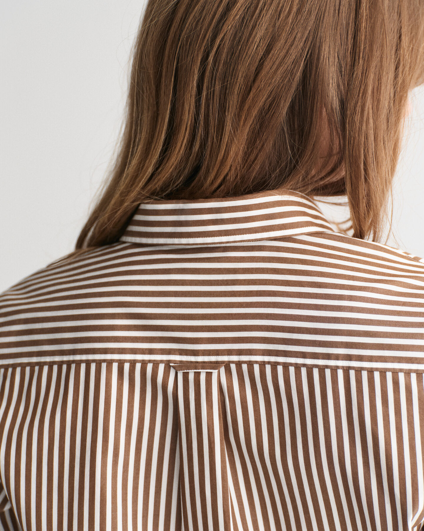 Regular Fit Classic overhemd met strepen van poplin