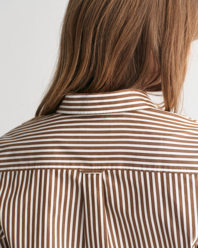 Regular Fit Classic overhemd met strepen van poplin