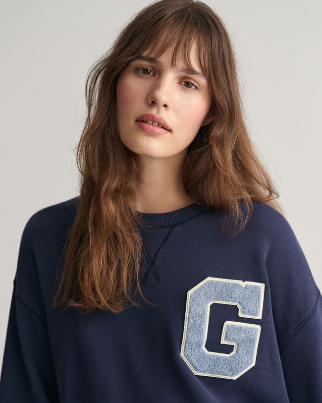 G Badge cropped sweatshirt met korte mouwen