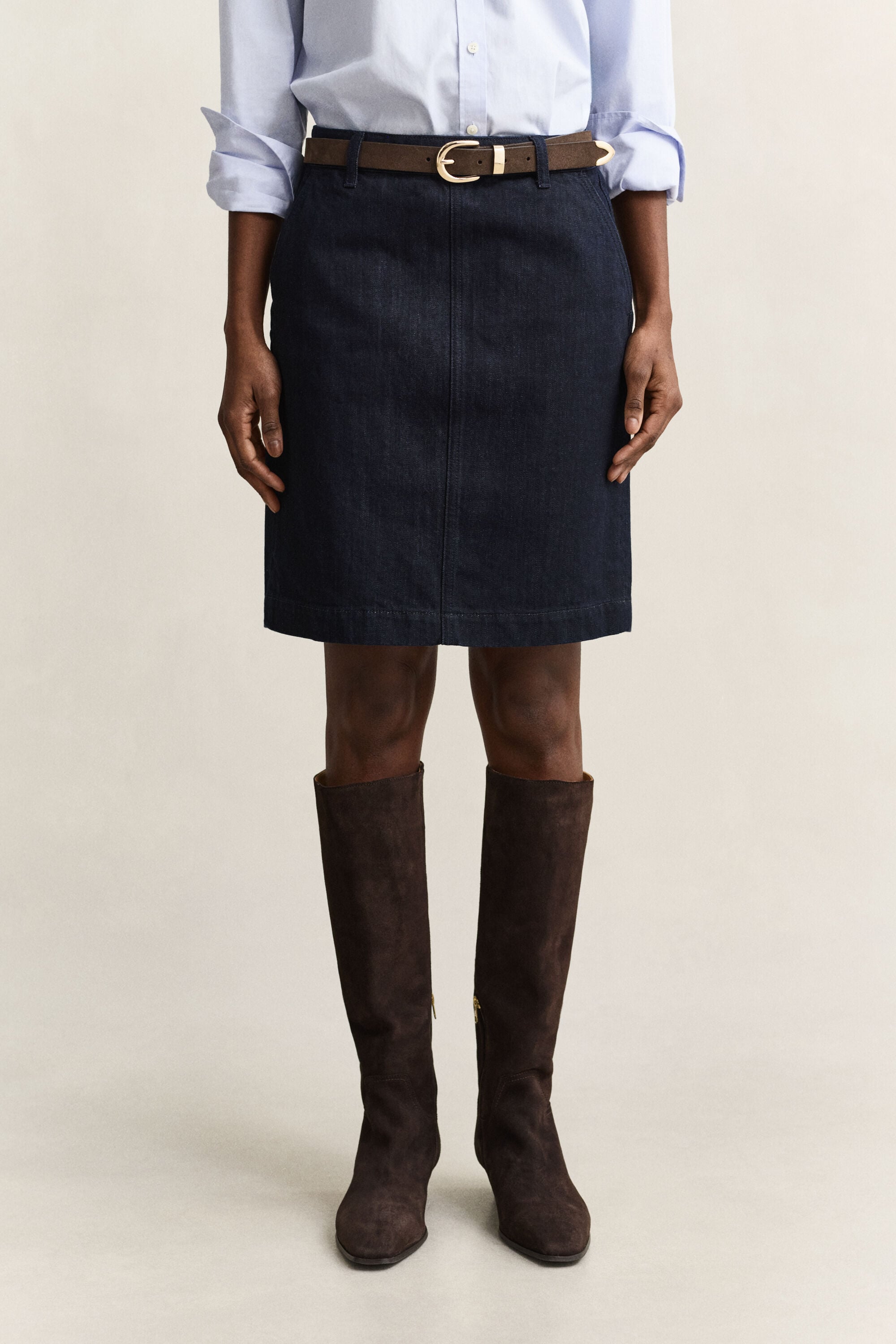 Denim kokerrok