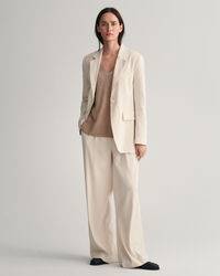 Spencer met V-hals van linnenmix