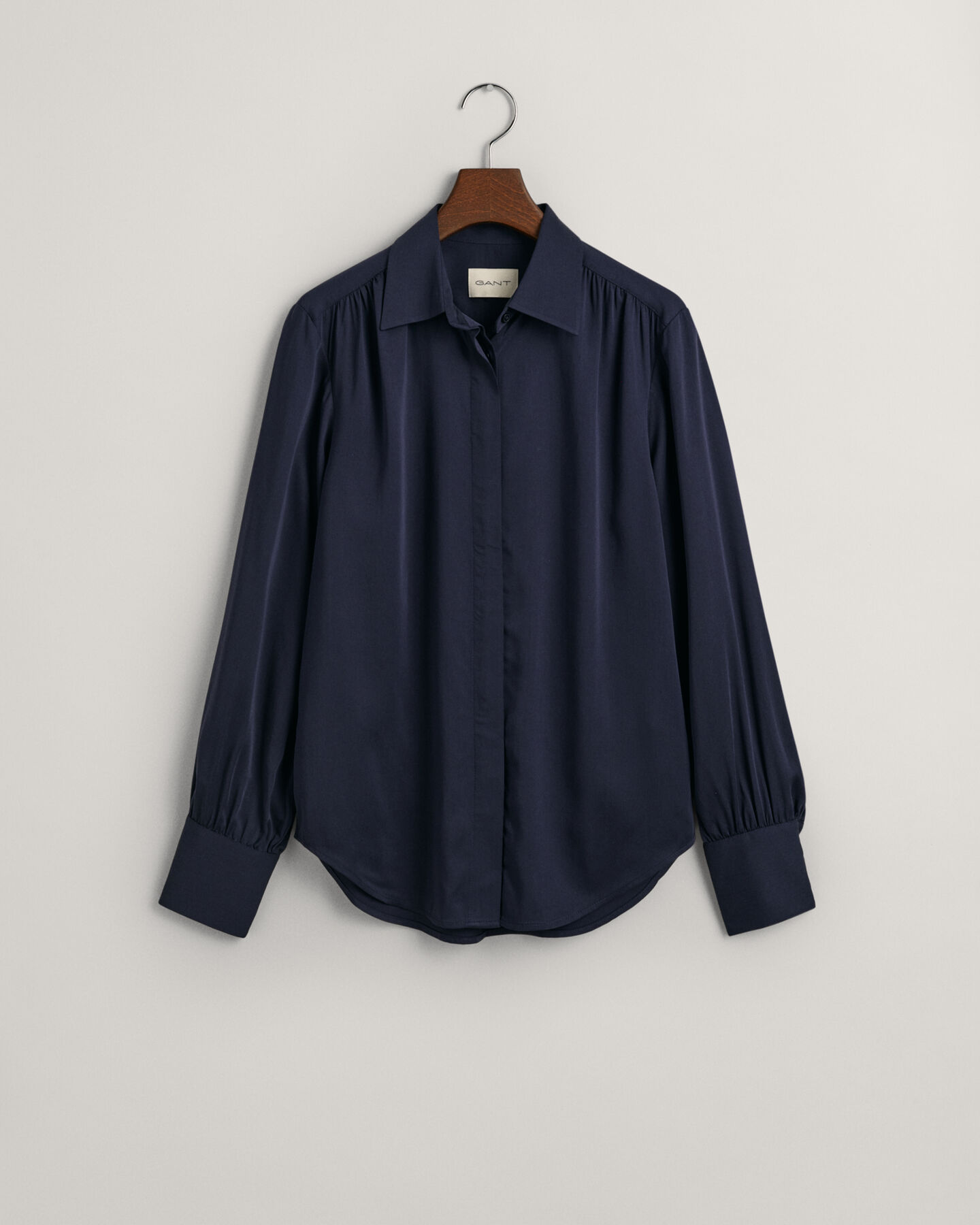 Regular Fit satijnen overhemd