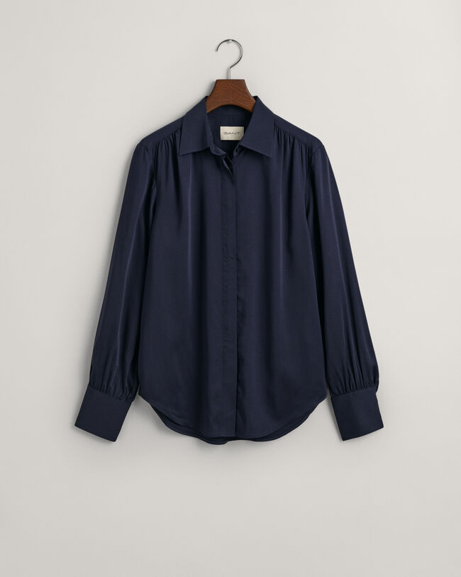 Regular Fit satijnen overhemd