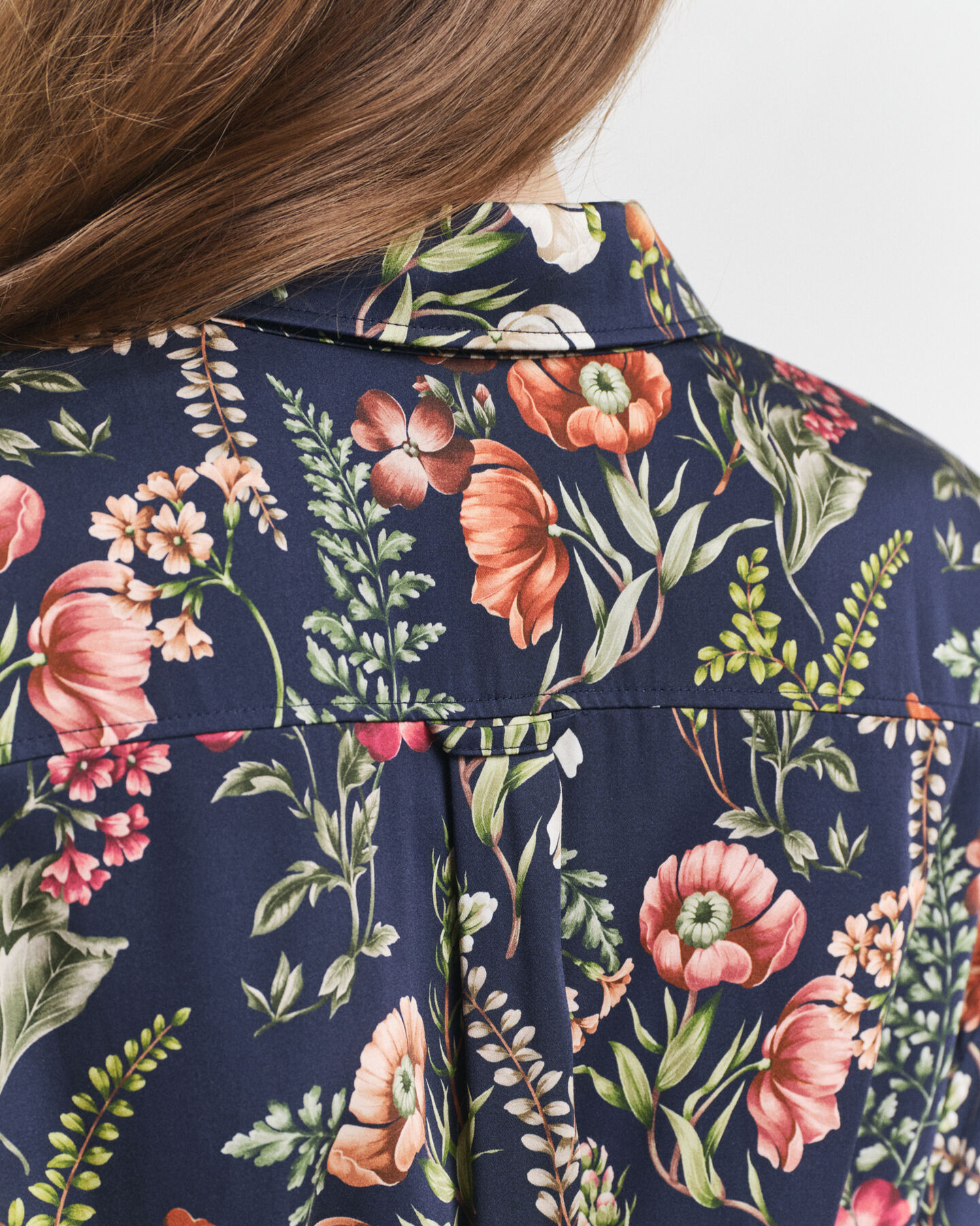 Overhemdjurk met bloemenprint van viscose