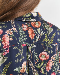 Overhemdjurk met bloemenprint van viscose