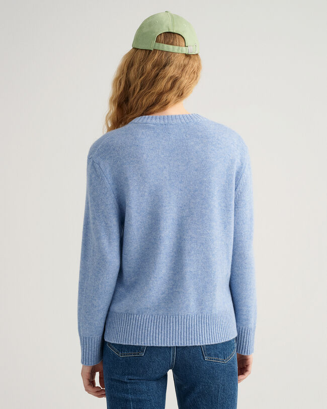 Sweater met ronde hals van kasjmier