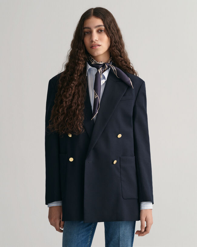 G Patterned zijden sjaal