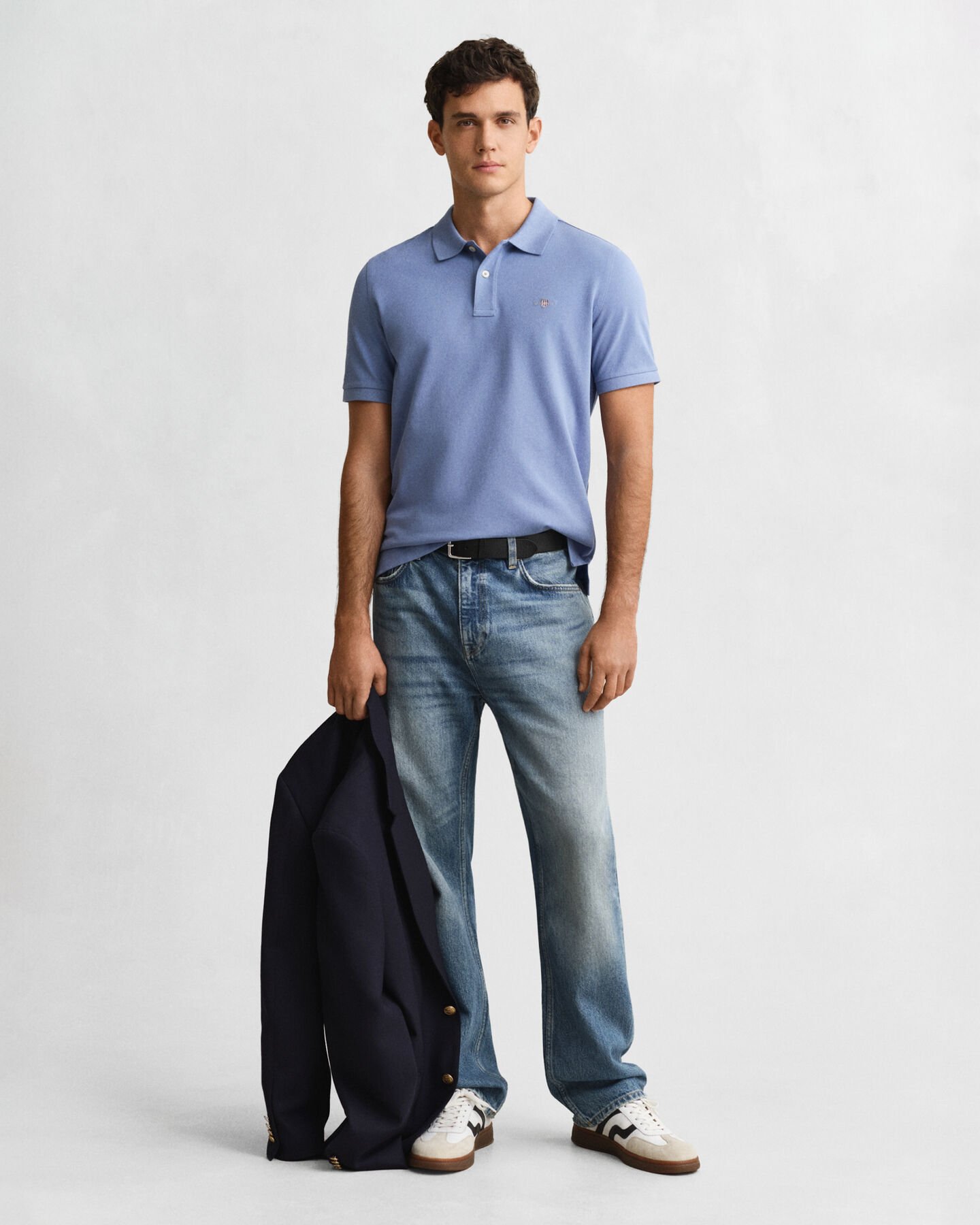Regular Fit Shield piqué poloshirt