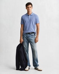 Regular Fit Shield piqué poloshirt