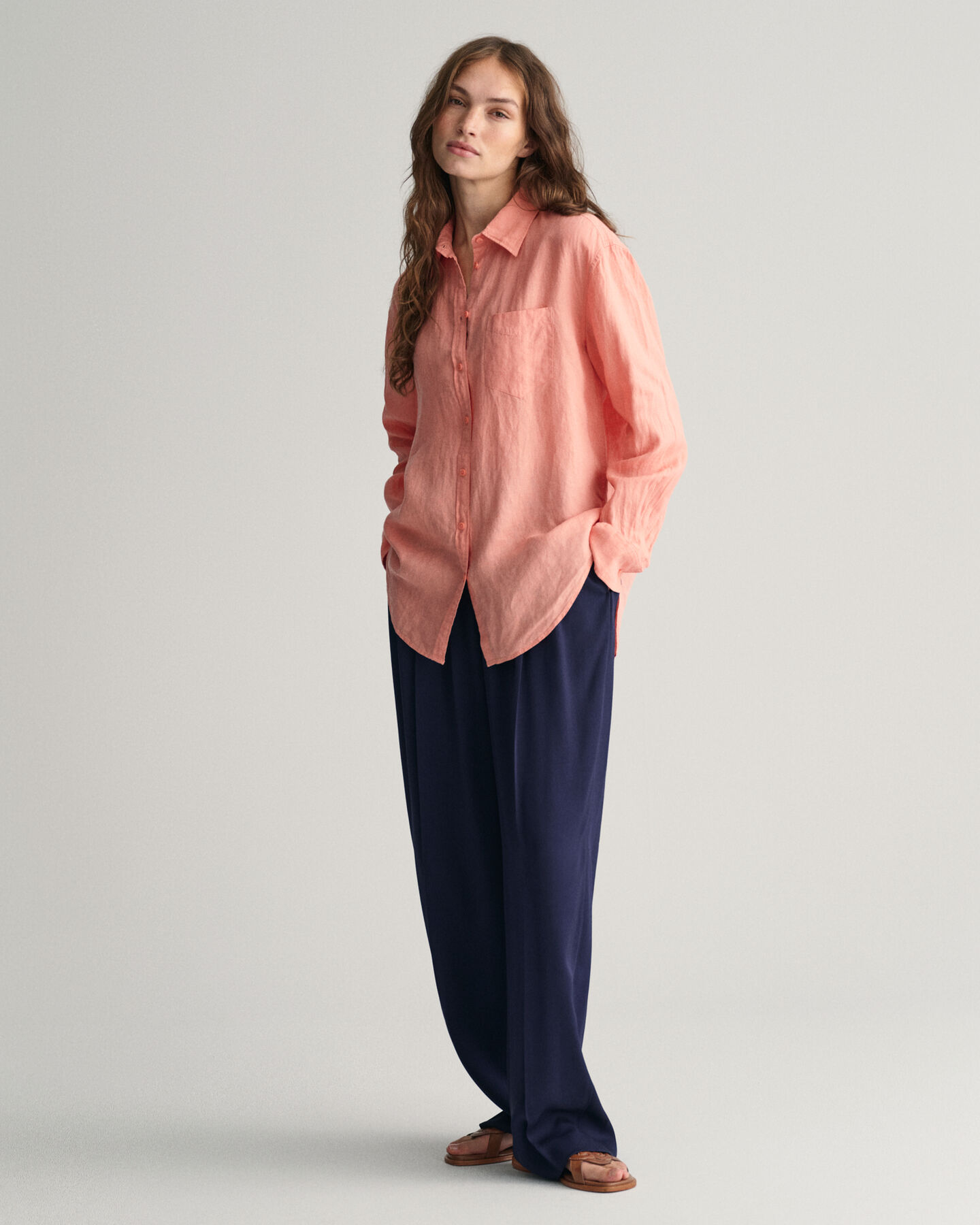 Relaxed Fit linnen blouse