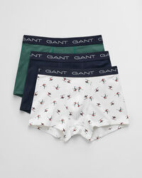 Set van drie boxershorts met skiërprint in geschenkverpakking