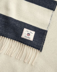 Wollen sprei met strepen