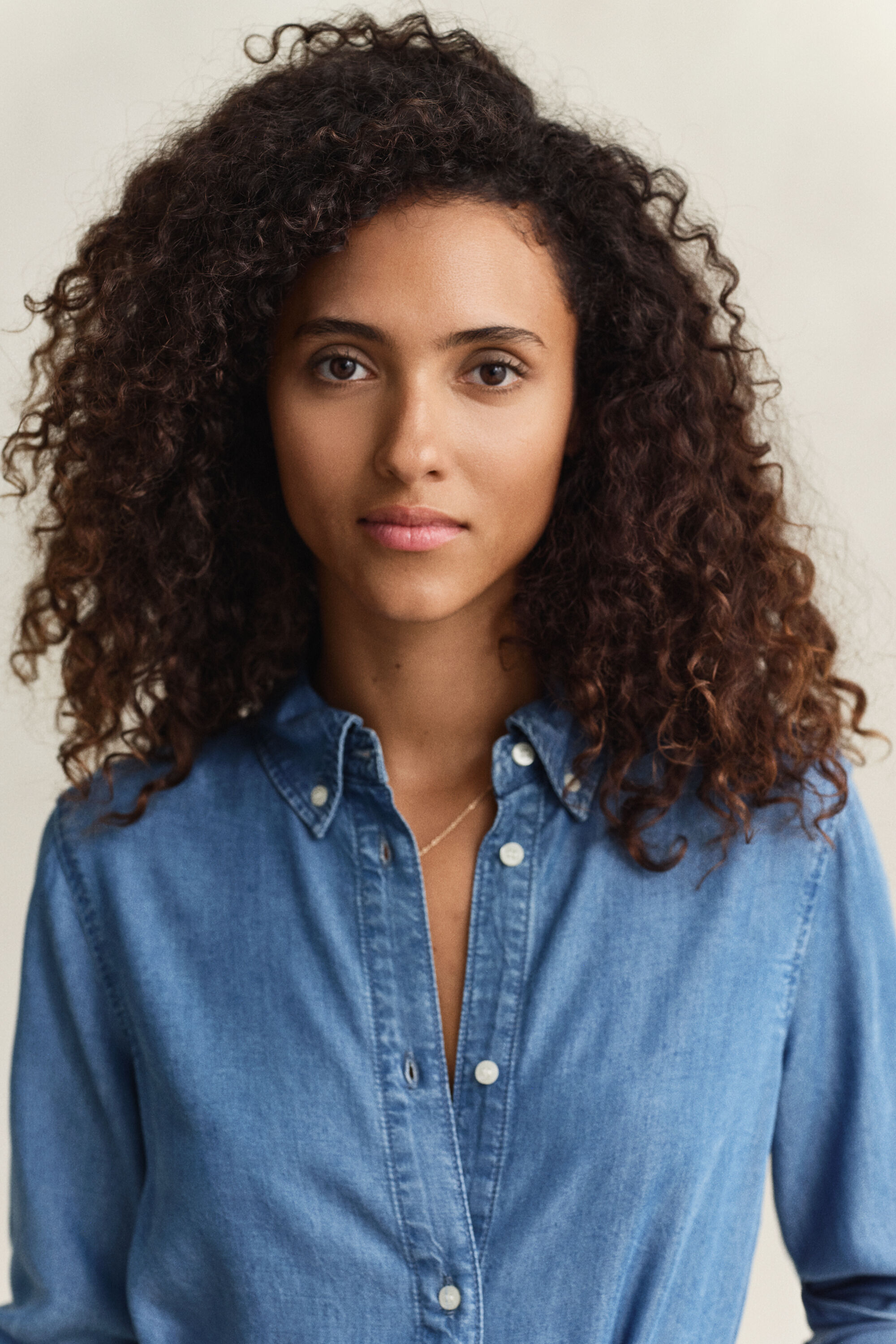 Overoverhemdjurk van chambray