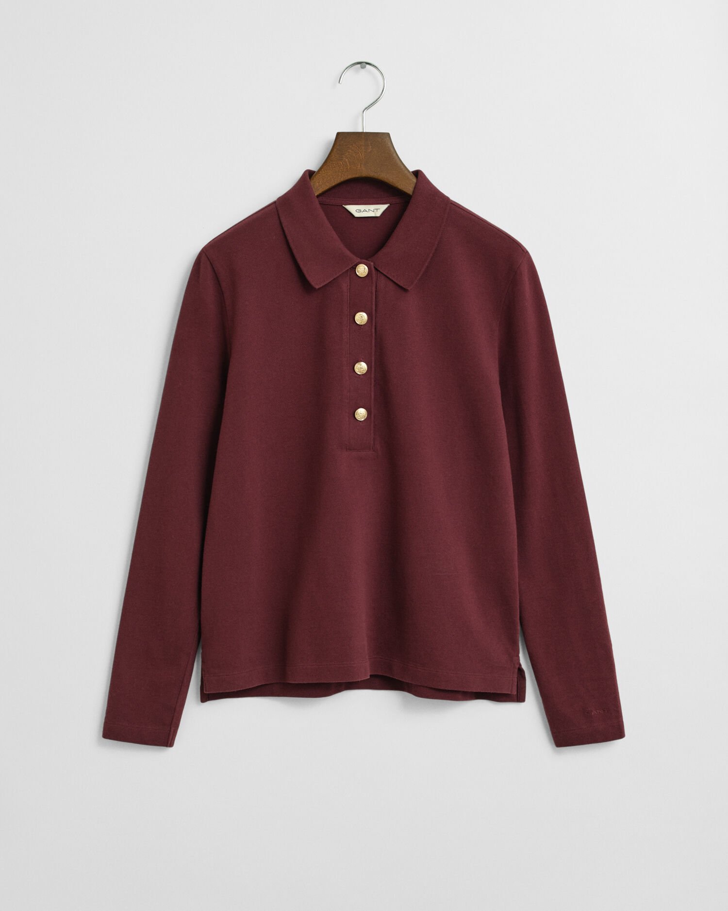 Piqué poloshirt met lange mouwen