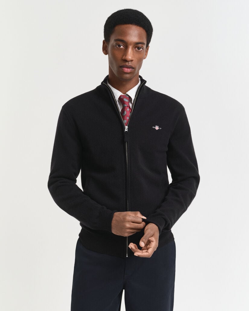 Vest met ritssluiting van buitengewoon zachte lamswol