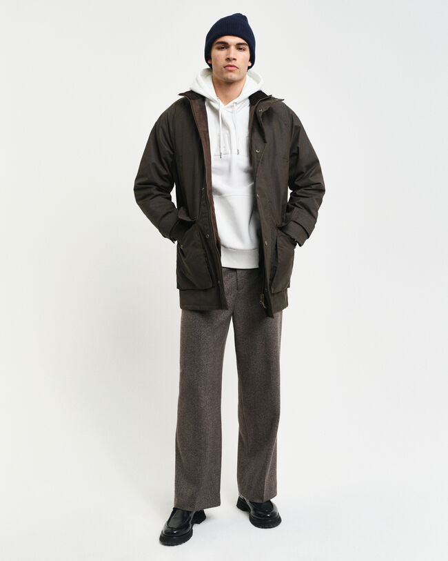 Hoodie met gebosseleerd logo