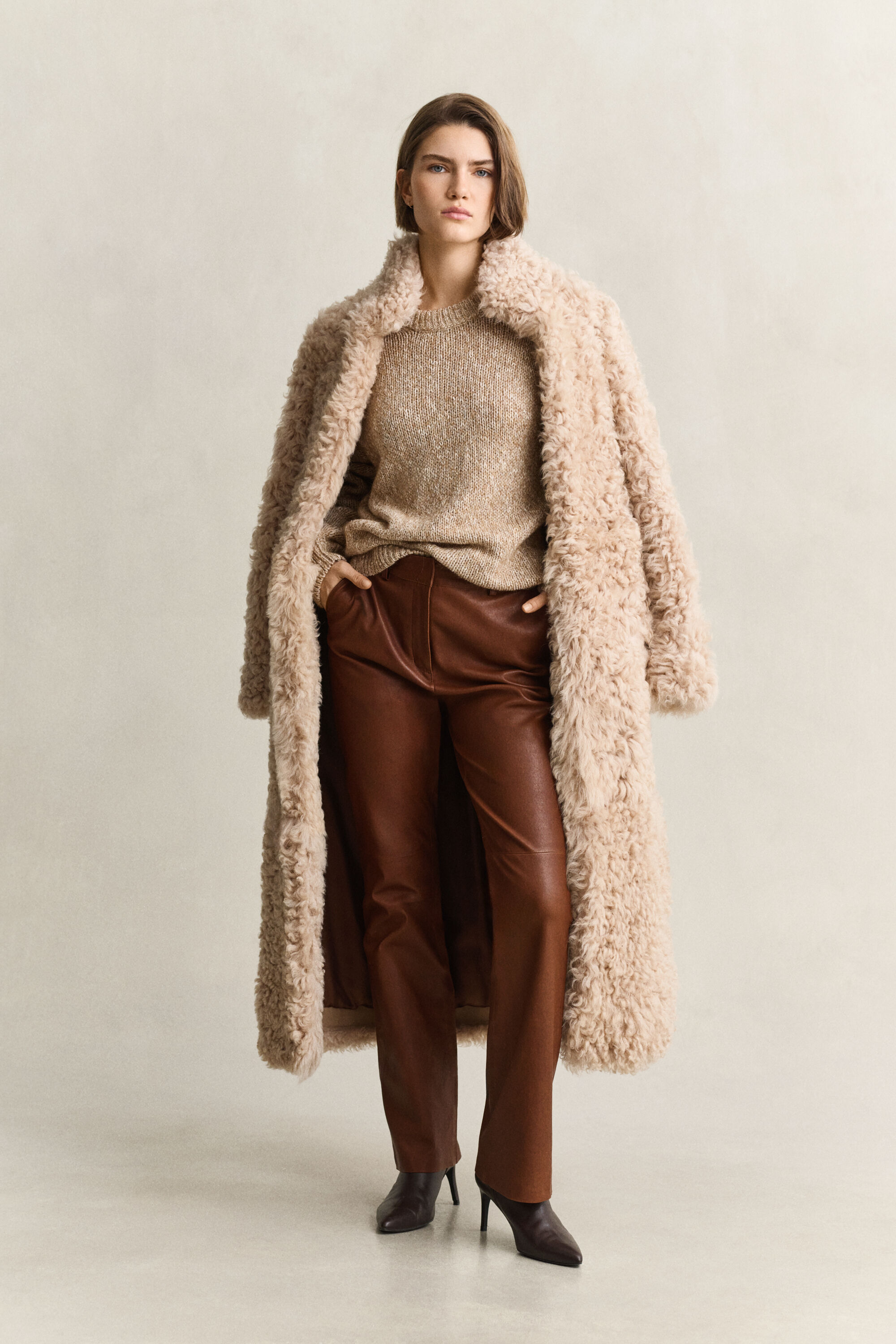 Shearling jas