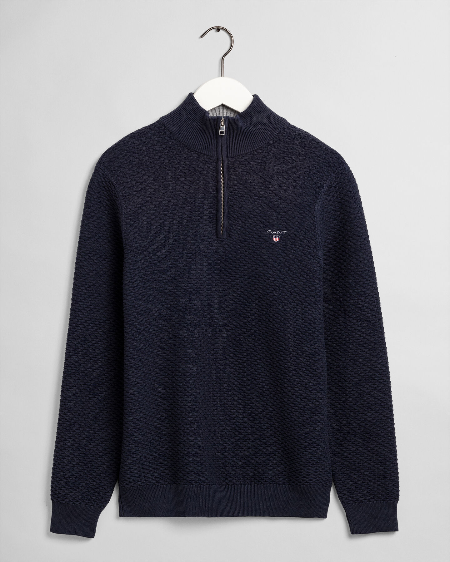 Triangle Texture trui met korte rits