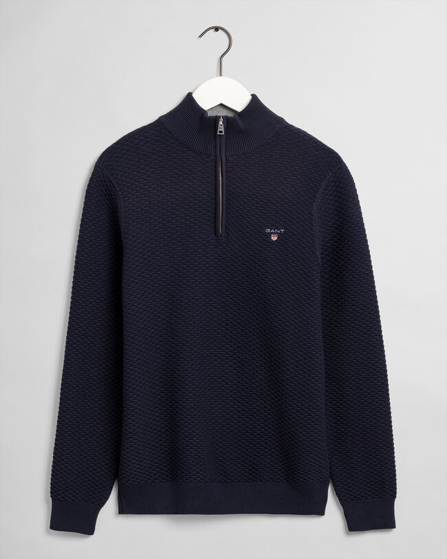 Triangle Texture trui met korte rits