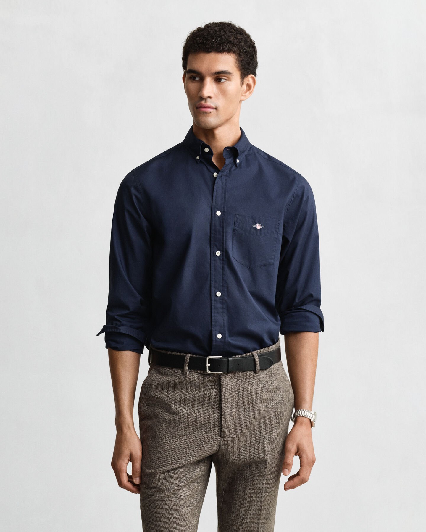 Regular Fit Classic overhemd van poplin