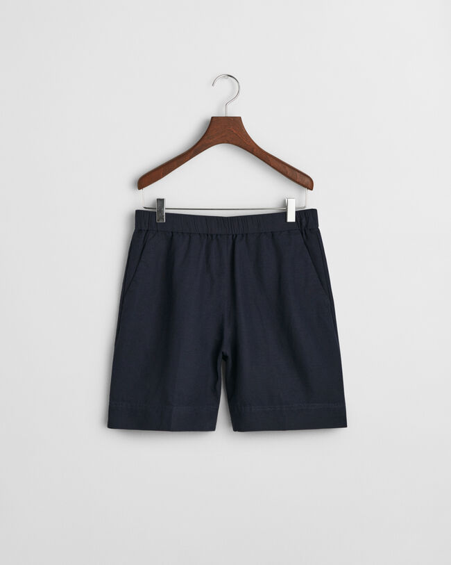 Relaxed Fit Pull-On short van linnenmix