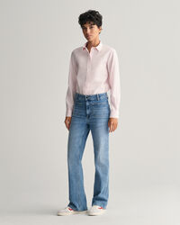 Regular Fit poplin overhemd met Gingham-ruitje