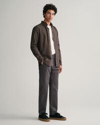 Regular Fit flanellen overhemd met visgraatmotief