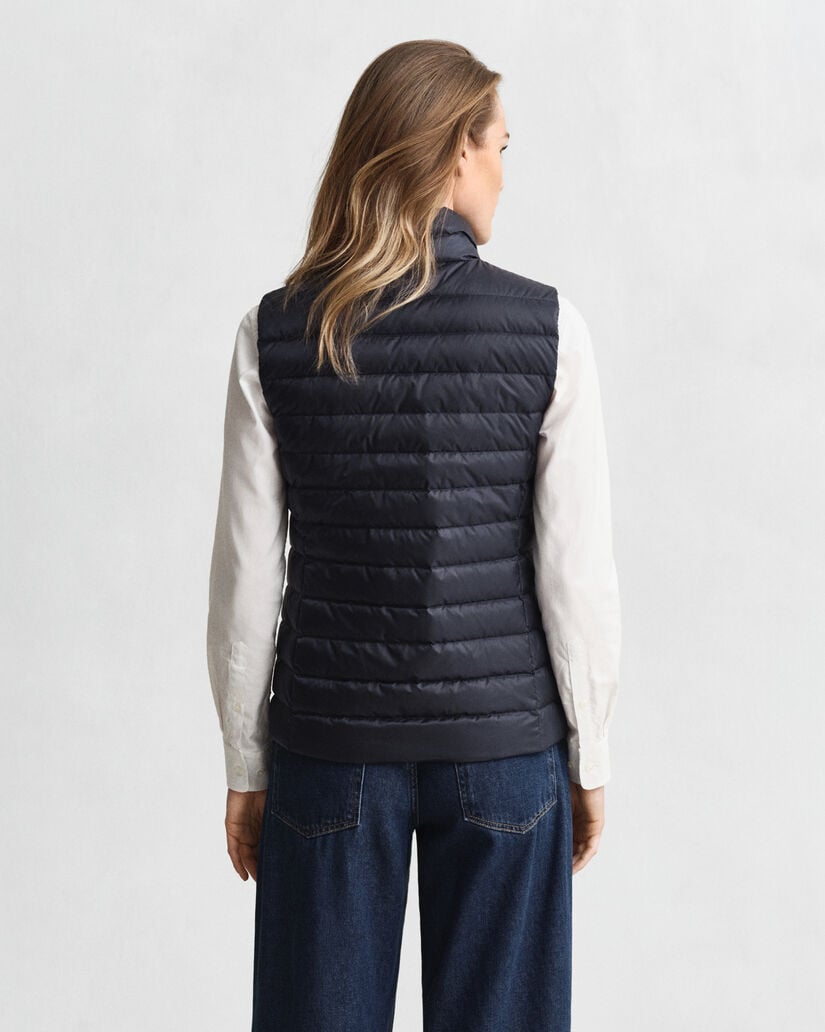 Lichte donsbodywarmer