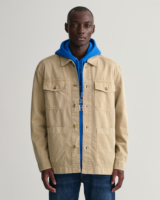 Speciaal geverfd Twill overshirt
