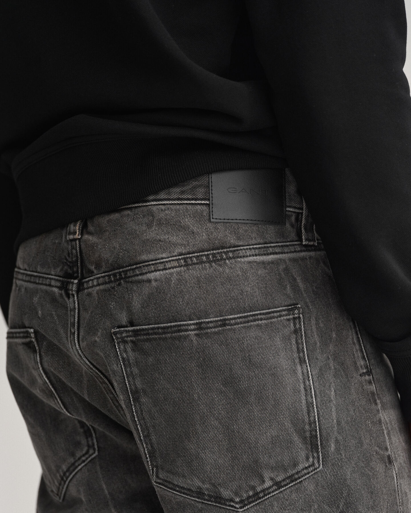 Hayes Slim Fit jeans met vintage wassing