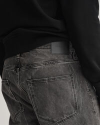 Hayes Slim Fit jeans met vintage wassing