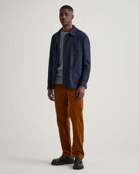 Neps gem&ecirc;leerde trui met ronde hals