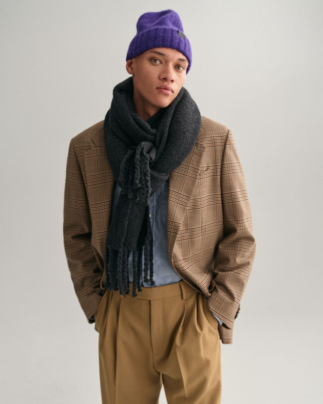 Pluizig wollen beanie